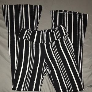 Striped Bootcut Leggings